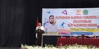 Sekda Konawe Buka Musrokablub KONI
