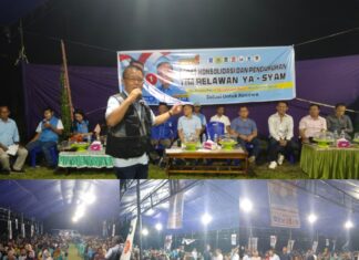 Gelar Pengukuhan Tim dan Kampanye Dialogis di Padangguni, YA-SYAM Paparkan Beberapa Programnya