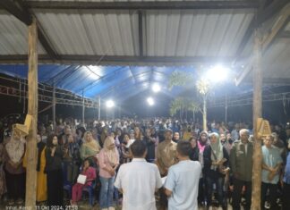 Paslon Bupati dan Wakil Bupati Konawe, YA-SYAM Kukuhkan Ratusan Tim Relawan Dari Empat Kecamatan