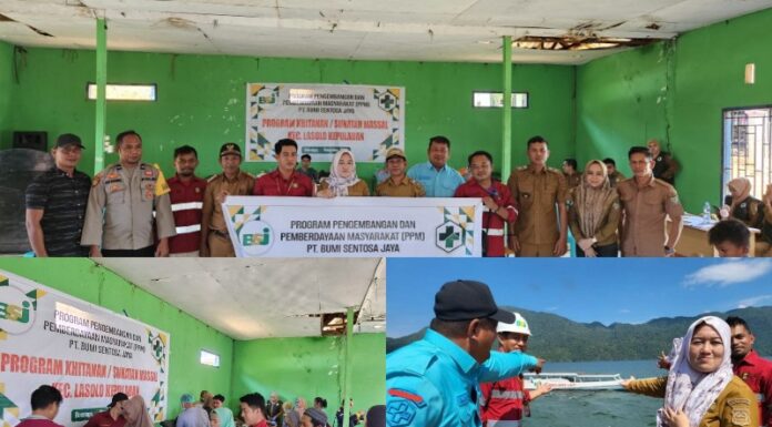 PT BSJ Salurkan Ambulans Laut dan Gelar Sunatan Masal di Kecamatan Lasolo Kepulauan