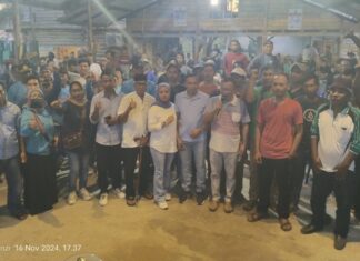 Kukuhkan 159 Tim Relawan Kecamatan Pondidaha, Ini Pesan Paslon Bupati Konawe Nomor Urut Satu